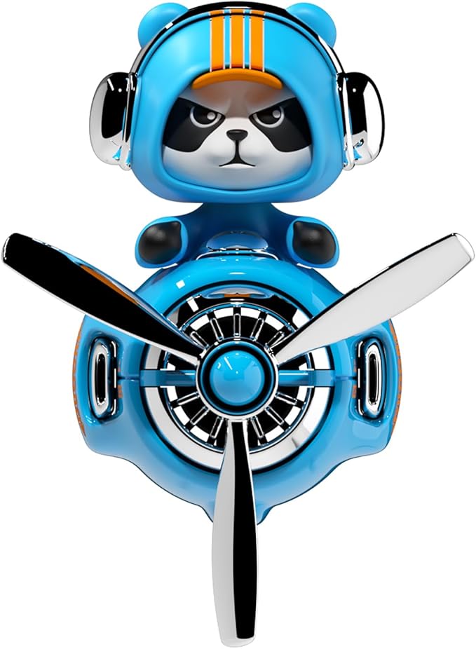 Panda Car Air Fresheners Pilot Car Diffuser Cute Car Perfume Funny Car Fragrance