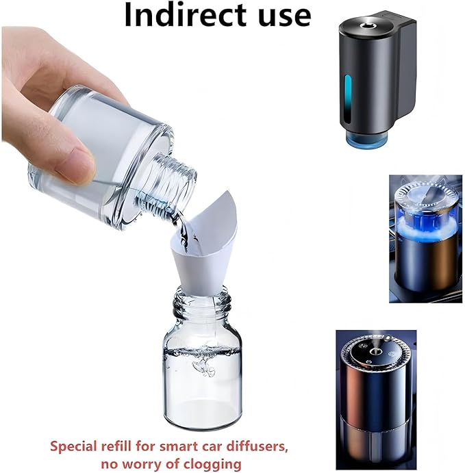 Car Air Freshener,[Pronounced Fragrance], Smart Car Air Freshener Perfume Refill,1.69 fl oz / 50 ml, lasts 2-6 months, Hotel-style fragrance(Jasmine)