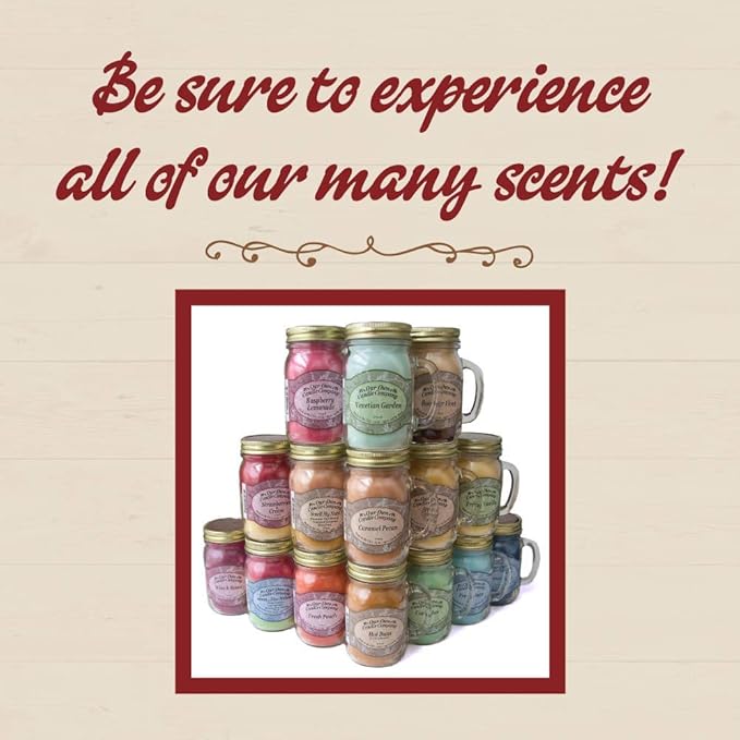 Our Own Candle Company, Orchard Pear Scented Mason Jar Candle, 100 Hour Burn Time, 13 Ounces