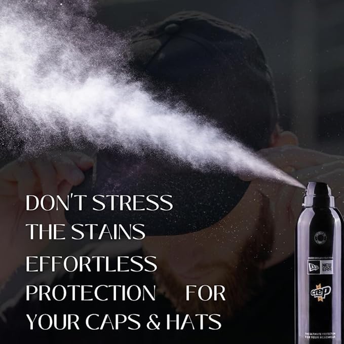 Cap Shaper Spray, 8 Fl Oz with Headwear Protection Spray - Repel Stains from Caps & Hats 200 ml - Cleans All Types of Hats, and Caps - Headwear Reshape Your Hat Spray Makes Old Cap Look New