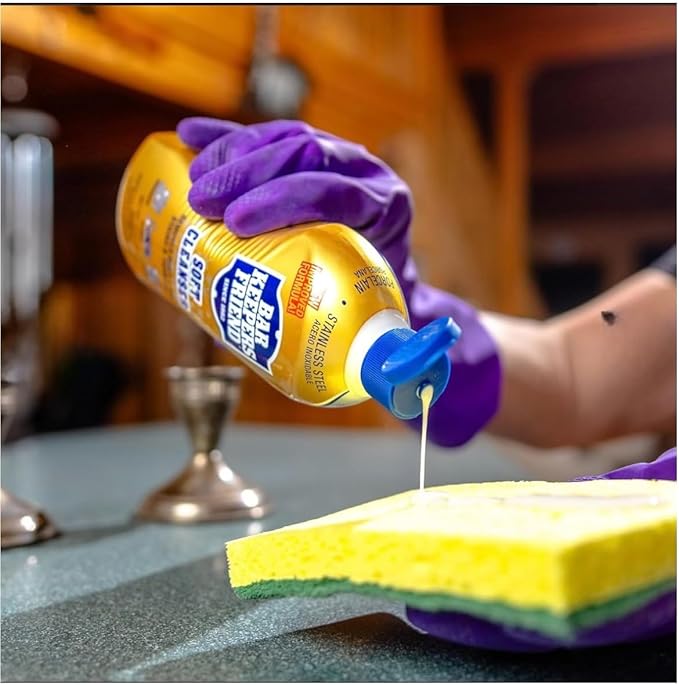 Bar Keepers Friend 13oz Soft Cleanser Bundled Microfiber Cleaning Towel - Great for everyday Cleaning of Pots, Pans, Stovetop, Cooktops, Water Stains, Bathrooms, Kitchens & more.