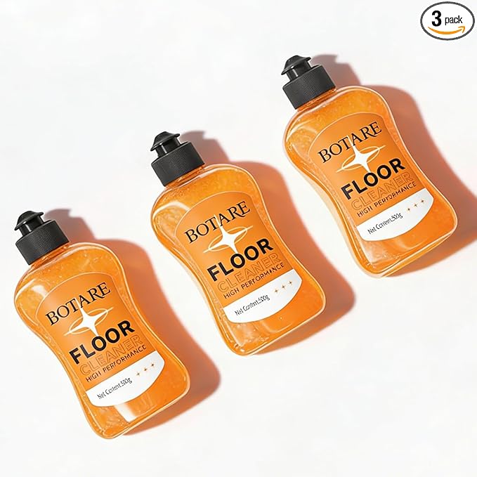 Floor Cleaner For Mopping, Cleaning Supplies For Wood Tile Laminate Hardwood Floor Solution Liquid, Orange 17.6 Fl Oz Each(3 Bottle)
