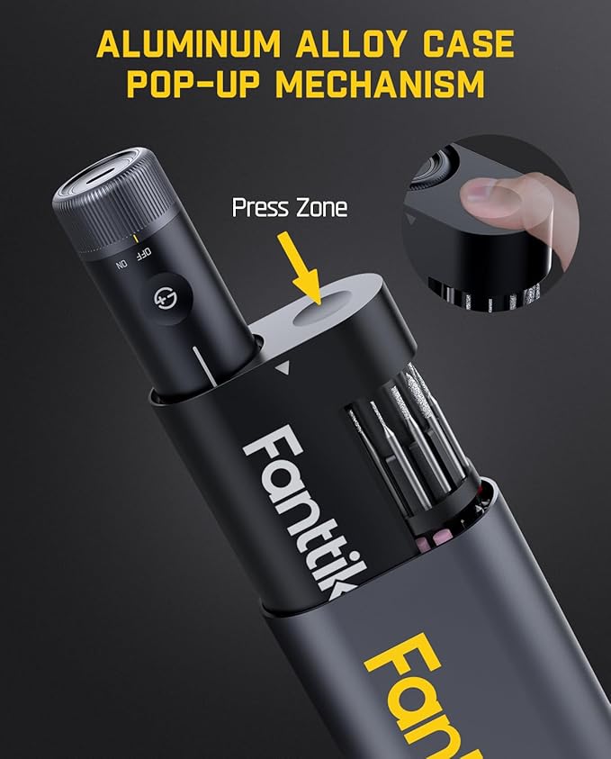 Fanttik F2 PRO Cordless Rotary Tool Kit Strong Magnetic Motor, Revostor Hub, 5 Variable Speed, 25000 RPM, 55 Accessories, for 3D Printed Sanding, Polishing, Drilling, Carving, Cutting DIY Crafts