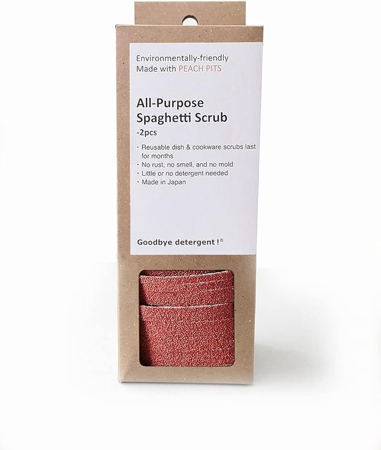 All Purpose Spaghetti Scrub - Reuseable - Lasts up to 6 Months - No Smell or Rust - Household Cleaning Tools (2pc Set)