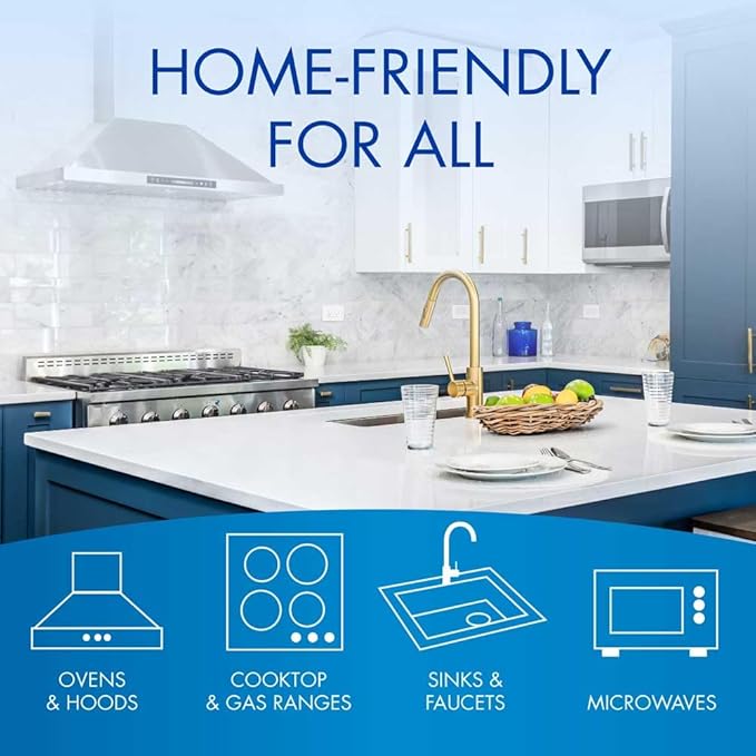 Glisten Cooktop and Kitchen Cleaning Pads for Glass, Gas Ranges, Ovens, Microwaves, and More, Dissolves Grease and Baked on Foods, Lemon Scent, 14 Large Pads or 28 Small Pads