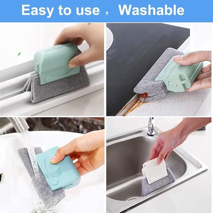 Window Groove Cleaning Brush kit Sliding Door Track Crevice Cleaning Brush Hand-held Groove Gap Cleaning Tools for Small Spaces
