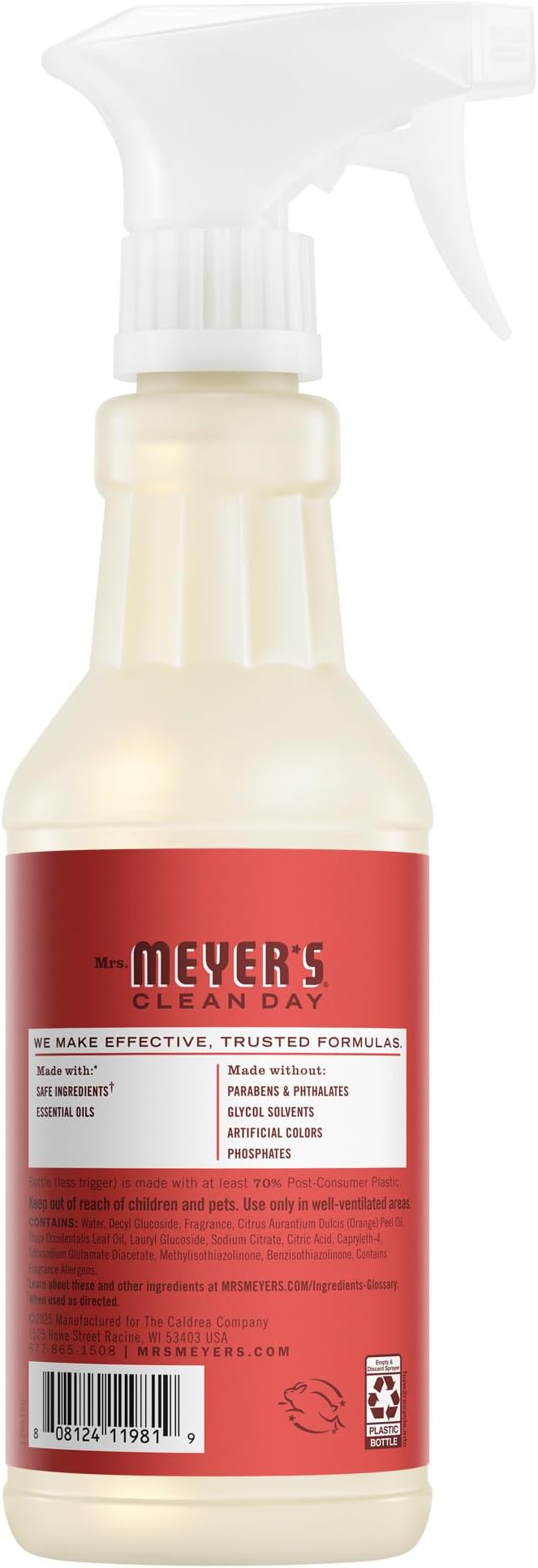 MRS. MEYER'S CLEAN DAY Multi-Surface Everyday Cleaner, Tomato Vine Scent, 16 Fl Oz Bottle