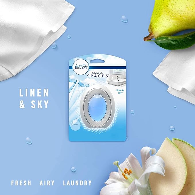 Febreze Small Spaces Air Freshener - Linen & Sky (Pack of 6) 6