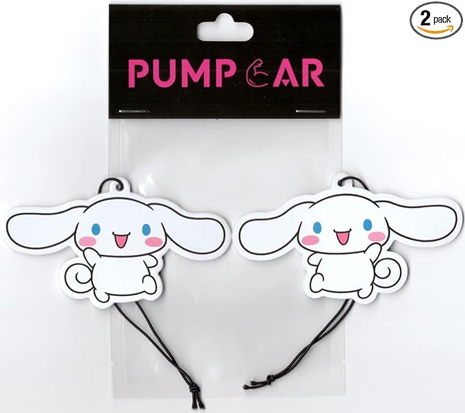 PumpCar 2 pieces cinammoroll double-sided hanging cartoon cherry-scented funny car air freshener Cool hanging for rearview mirror Car Interior Accessories Gifts