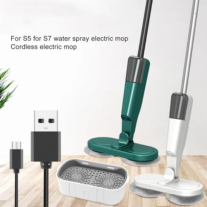 Electric Mop Drain Bucket, Abs Large Capacity Spin Mop Bucket Spin Mop Scrubber with Drainage Layer for Household S5 S7