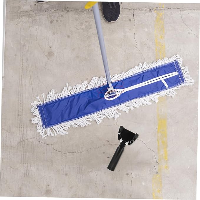 2Pcs Mop Rod Attachment Durable Chrome Plated Mop Head Clamp for Office Hotel Mall Cleaning Ergonomic Design for Comfortable Use Versatile Compatibility with Various Mop