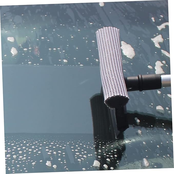1pcs Double-Sided Glass Wiper Cleaner Slip Grip Window Cleaning Tool for Home Kitchen Vehicle Versatile for Glass Surfaces Black