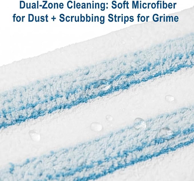 Mop Head Replacement Compatible with H2prO Spin Mop System, Machine Washable Refill for Household Floor Cleaning, 1 Pack