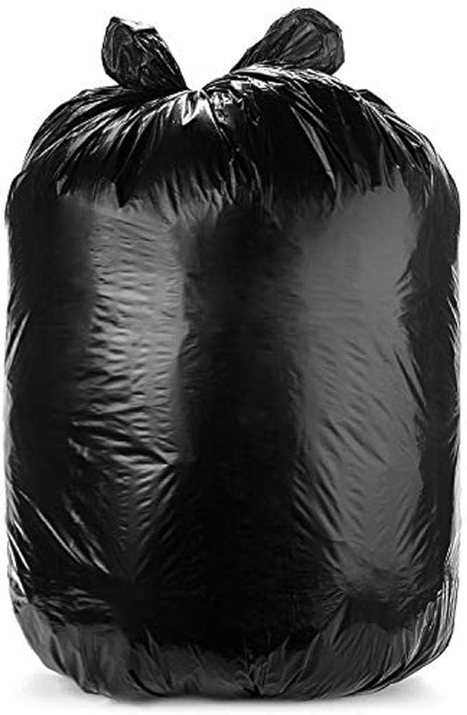 Aluf Plastics CXP Series 12-16 Gallon Trash Can Liners (1000 Count) - 24" x 33" - Thick 1.25 MIL (eq) Black Trash Bags for Contractors, Outdoor, Industrial, Commercial, Recycling and More