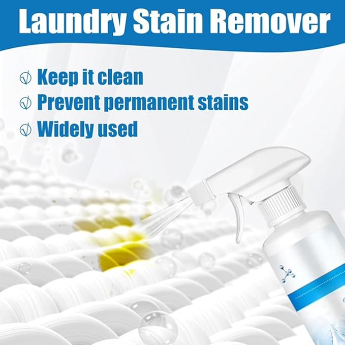 Fly Cloth Cleanse Clothing Emulsifierm, Non Ionic Emulsifiers Cloth Cleaner, Spot Cleaner for Clothes, Powerful Laundry Stain Remover Spray (2PCS)