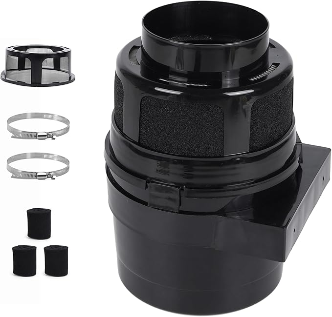 Upgraded Version - VIWINVELA 3 IN 1 Indoor Dryer Vent Kit with Lint Trap Dryer Lint Catcher Water Filter Bucket for Electric Dryer (Black Dryer Vent Bucket without Hose)