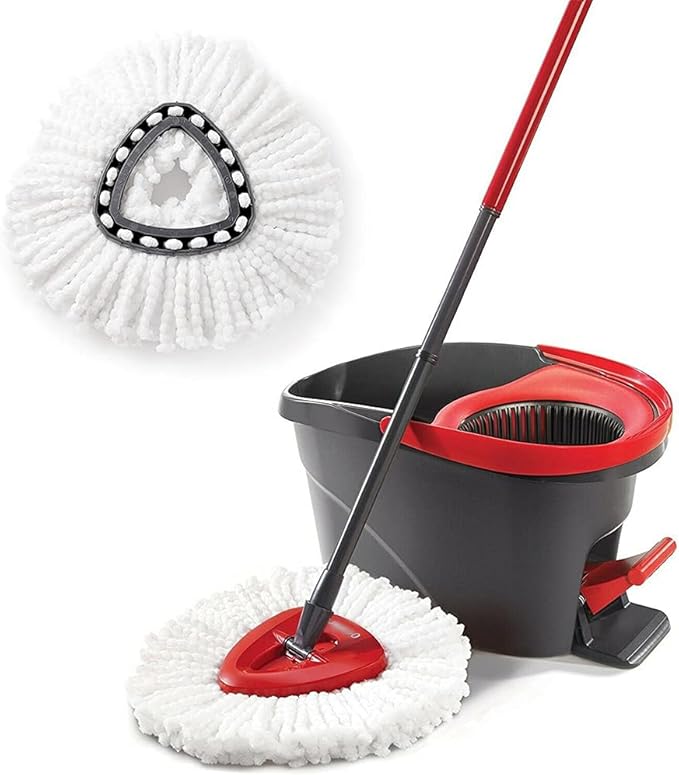 3 Pack Mop Replacement Heads Compatible with Spin Mop, Microfiber Spin Mop Refills, Easy Cleaning Mop Head Replacement