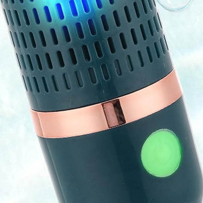 Wireless Fruit & Vegetable Cleaner with Ozone Sterilization, 4400mAh Rechargeable Portable Food Purifier, ABS Compact Design for Kitchen Travel - Dark Green/Lemon Yellow Dark Green