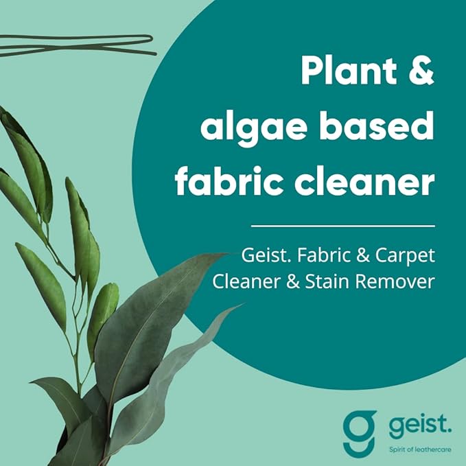 Geist. Fabric Cleaner & Stain Remover | For Alcantara & cloth car interior, sofa, furniture, carpet, rug, clothes | Plant based | 500 ml / 16.75 fl.oz