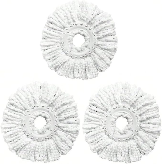 Spin Mop Heads，Compatible for Hurricane，and Other Standard Size Spin(3 Pack mop)