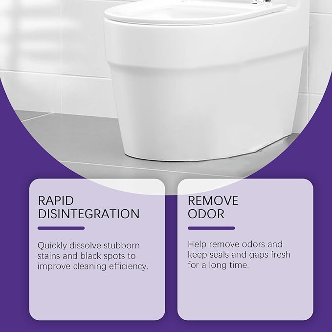 Household Cleaning & Decontamination Gel, Wall Sink Tile Gap Cleaner, Grout Cleaner for Tile Floors, Toilet & Bathroom Stain Remover, Deep Clean Decontamination Cream for Home Kitchen & Bathroom