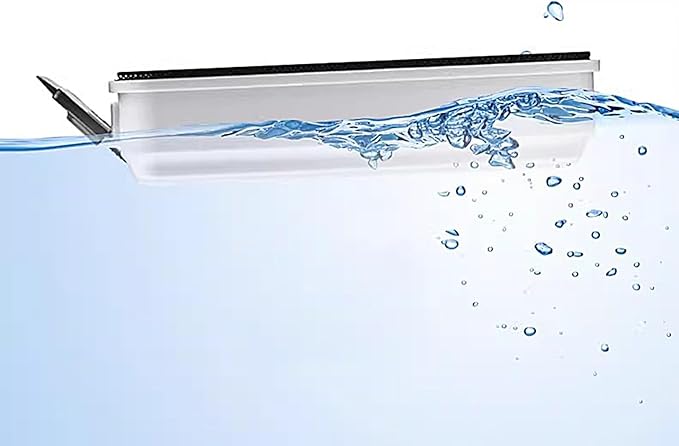 Magnetic Aquarium Glass Cleaner - Double-Sided Fish Tank Brush, Floating Scrubber | Efficient Algae Removal Soft Flannel Pad, Lightweight ABS Material Aquarium Cleaning Home Office School Apartment Us