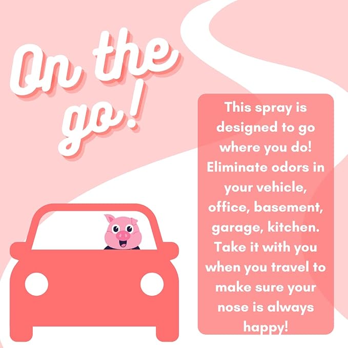 Happy Nose! Natural Plant-Based Air Freshener, Odor Neutralizer Spray for Home, Work, Pets, Vehicle, Smoke, Sports Equipment (Abby's Apple Orchard, 2 Pack)