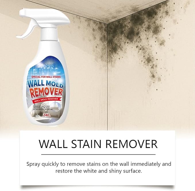 Highly Effective Removal Spray, 8.12 Fl.Oz Wall Cleaner Spray, Multi-surface Cleaner for Wood, Fabric, Tile, Bathrooms & Kitchens (3)