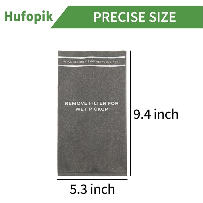 6 Pcs-38737 Dust Cloth Filter Bag for Craftsman 2 to 2.5 Gallon Shop Vacuums and Compatible with Powerhead Bucket Vac-Compatible with craftsman shop vac bags