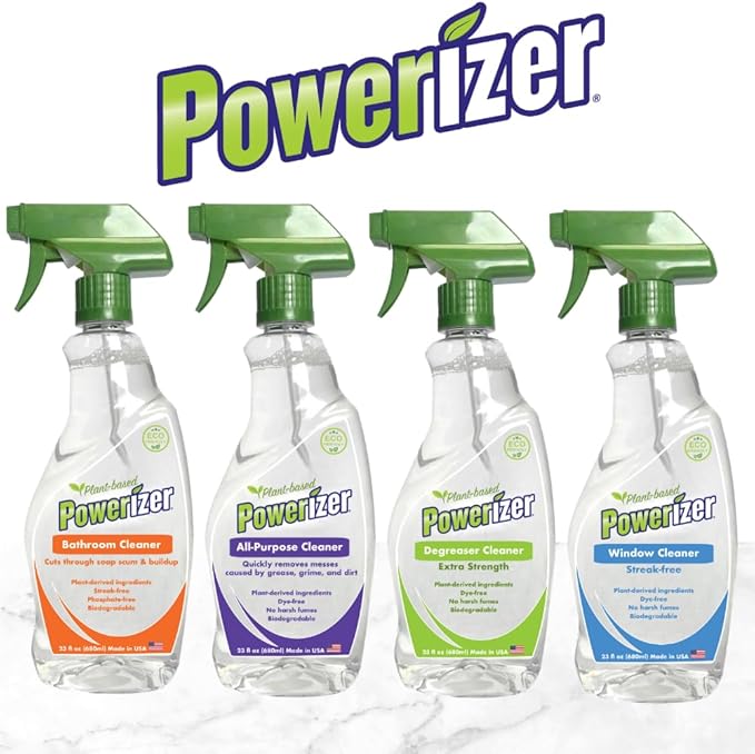 Powerizer Plant Based Streak-Free Window and Glass Cleaner Spray (2)