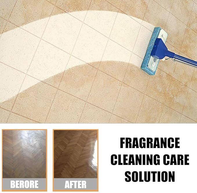 Stain & Odor Remover Floor Cleaner, 5 In 1 Floor Cleaner - Aucosh Hardwood Floor Cleaning Polish Restorer Combo, Natural Shine, Leaves Protective Layer (2)
