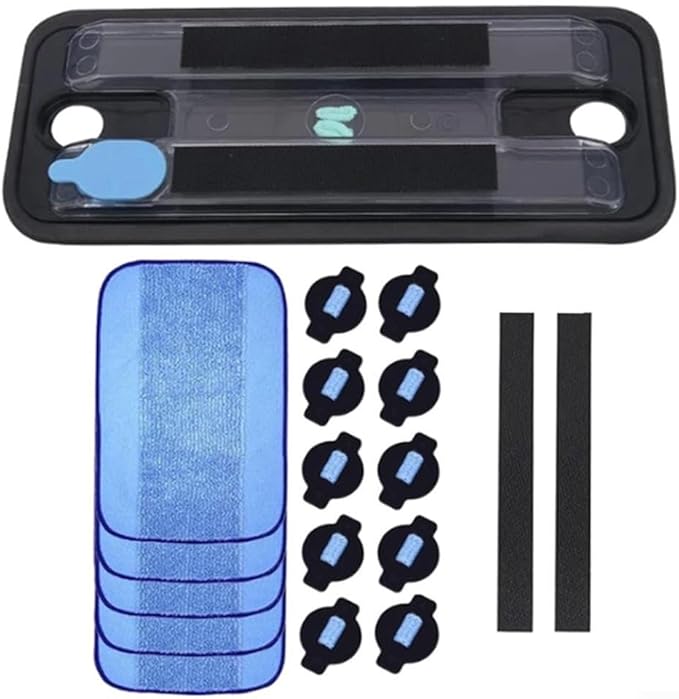 Wheel Tire Mop Cloth Water Cap Replacement for 320 380 381 390 380T 390T Mint 4200 4205 5200 5200C, Microfiber Washable Mop Pad Set with Continuous Spray Water Tank Cap, for Easy
