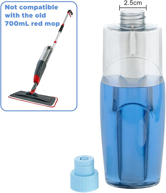 VENETIO Premium Spray Mop Refills - 14.2oz / 420mL Replacement Bottle, Leak Free Refillable Bottle for Floor Cleaning, Pack of 1