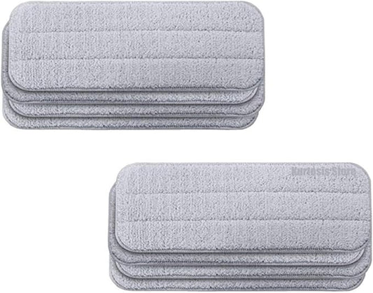 EtliN Compatible with Xiaomi Mijia Deerma TB500 TB800 Mop Compatible with Mi Mijia Water Spray Mop 360 Rotating Cleaning Cloth Head Wooden Carbon Fiber Cloth(Color:8pcs)