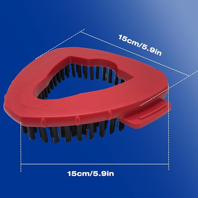 Replace Head Base Scrub Mop Brush Head Replacement Spin Mop Accessories Set for O Cedar EasyWring 1 Tank System, 1 Shower Floor Scrubber+1 Head Base(Cover)+1 Handle