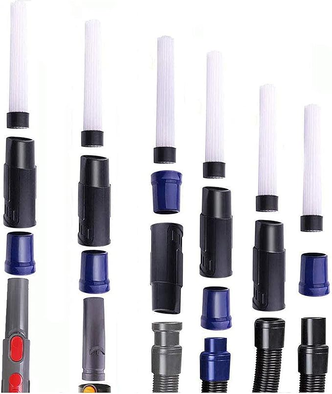 1 1/4" Shop Vacuum Attachments Brushes Kit 1-1/4 inch 1-3/8 inch Vacuum Cleaner Accessories, Set of 7