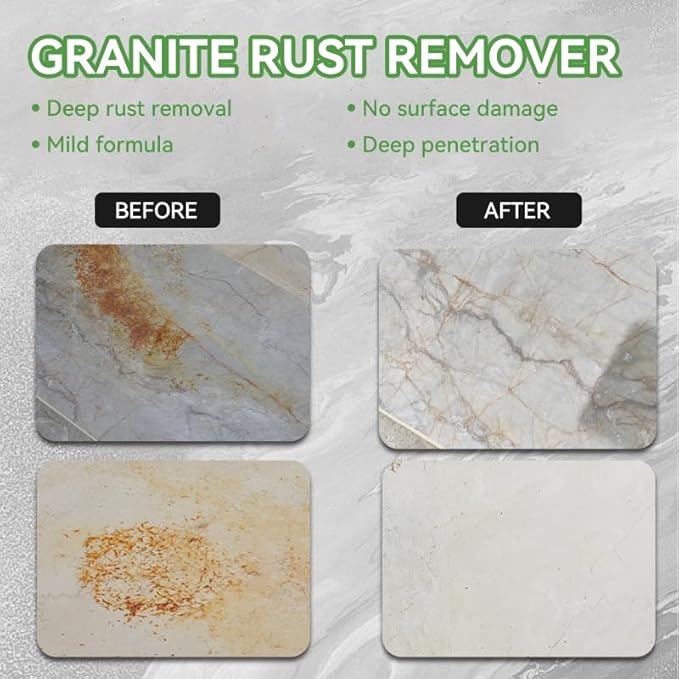 500ml Rust Stain Remover Marble Cleaner Tile Rust Remover Granite Care Agent Nature Stone Care Agent - Professional and Powerful in Removing Rust From Granite, Tile and Marble