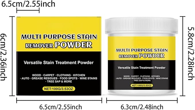 Multi-Purpose Stain Remover Powder – Fast-Acting Cleaner for Kitchens, Bathrooms, Floors, Toilets & Cars, Removes Limescale, Rust, Yellowing & Tough Stains (2)