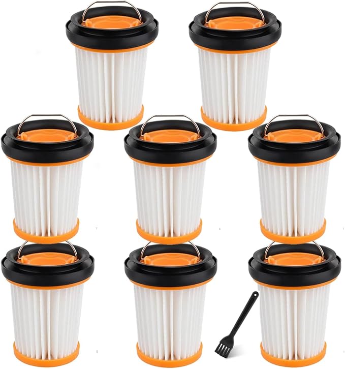 Replacement Vacuum Filter Compatible with Shark Wandvac ION W1 S87 Cordless Handheld Stick Vacuum WV201, WV200, WV205, WV220 - Replace Part XHFWV200-8 Pack