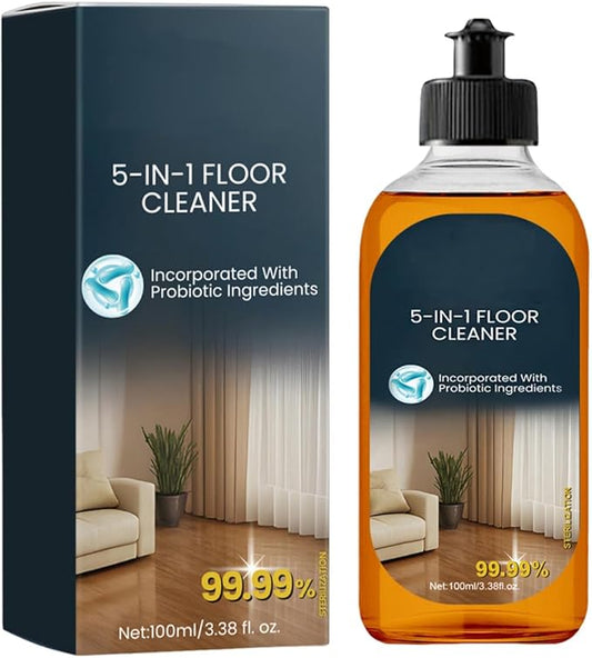 Multi-Purpose Cleaner & Floor Cleaner, 5-in-1 Lavender Scent Mopping Solution for All Purpose Cleaning - Safe for Hardwood, Tile, Laminate & Sealed Surfaces - 3.4 fl oz