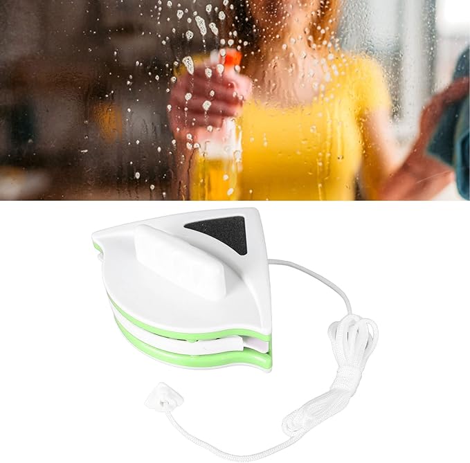 Magnetic Window Cleaner, Window Double Side Wiper Plastic Ergonomic Handle Magnetic Glass Wiper for High Rise Residential(20-30mm)