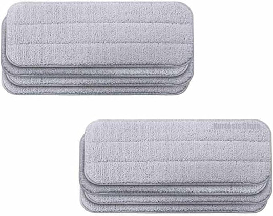 Artemisia Mop Compatible with M-i Mijia Water Spray Mop 360 Rotating Cleaning Cloth Head Wooden Carbon Fiber Cloth (Color : 8pcs)
