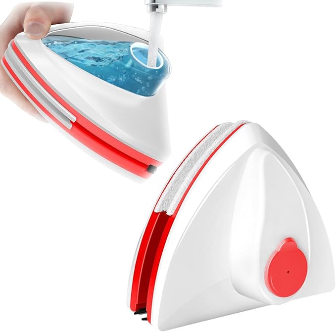 Magnetic Window Cleaner Brush Double Sided Magnetic Glass Cleaner Water Storable Glass Window Brush Cleaning Household Tools Multifunctional Double Layer Glass Cleaning