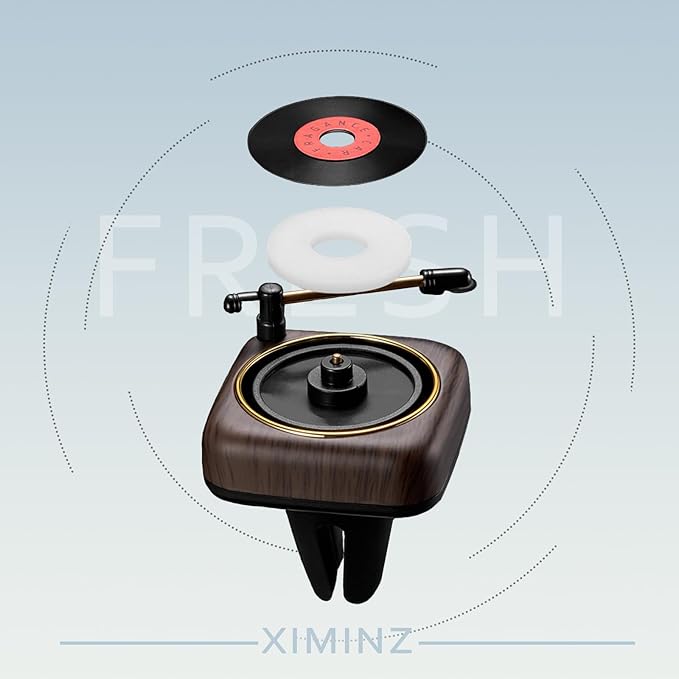 Car Record Player Air Diffusers Car Scents Air Freshener for Air Conditioning Outlet Clop Vent Clips