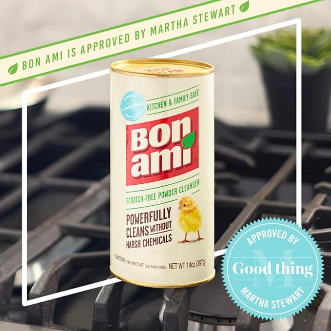 Bon Ami Polishing Cleanser Powder, 14 Ounces, Sold as 5 Pack