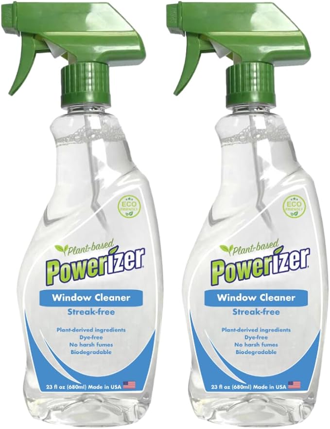 Powerizer Plant Based Streak-Free Window and Glass Cleaner Spray (2)