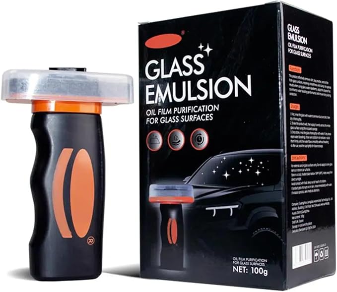 2026 New Handheld Glass Oil-Film Remover, New Upgrade Emulsion Cleaner Glass Cleaning Board