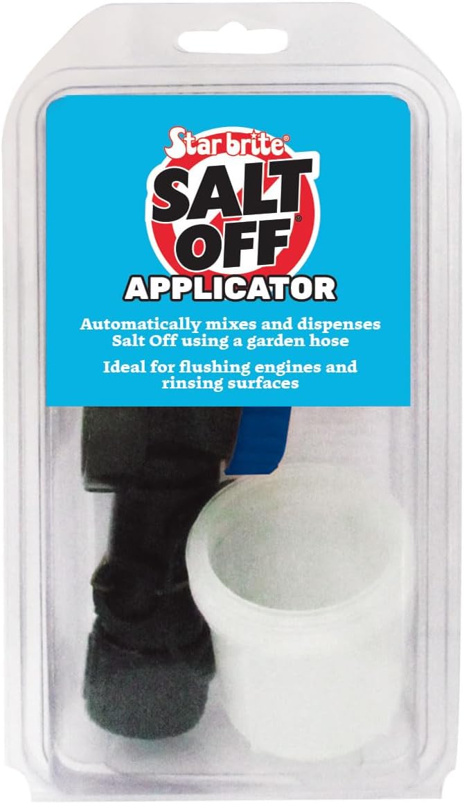 STAR BRITE Salt Off Remover & Marine Engine Flush Kit - Protects & Cleans Boat Engines, Hulls, Decks, and Trailers - Includes Applicator for Easy Use