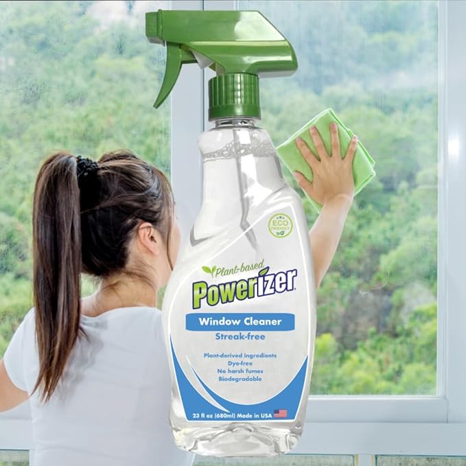 Powerizer Plant Based Streak-Free Window and Glass Cleaner Spray (2)