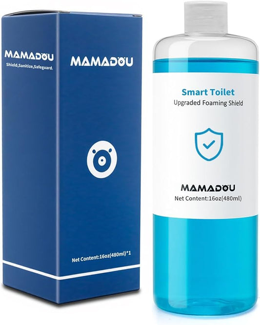 MAMADOU 480ml Foam Shield Smart Toilet Spray Splash Proof Odor Control Cleaning Aid Foam Agent Toilet Prevents Water Splashing Stains Fresh Bathroom Solution 1 Pack